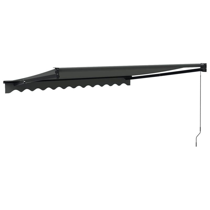 Retractable Awning Anthracite 3.5x2.5 m Fabric and Aluminium