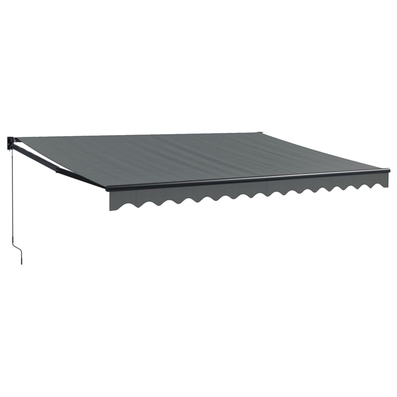 Retractable Awning Anthracite 4.5x3 m Fabric and Aluminium