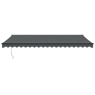 Retractable Awning Anthracite 5x3 m Fabric and Aluminium