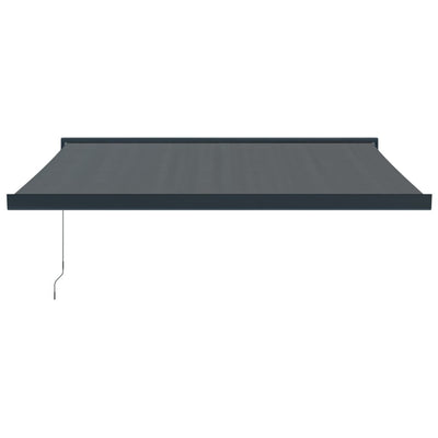 Retractable Awning Anthracite 3x2.5 m Fabric and Aluminium