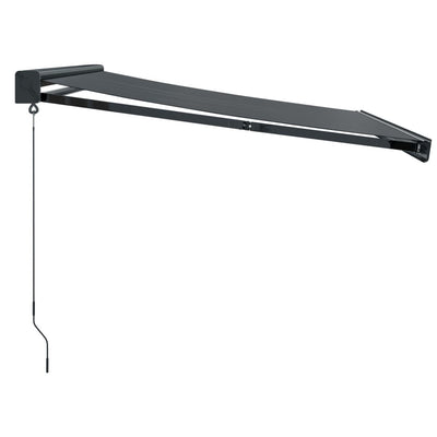 Retractable Awning Anthracite 3x2.5 m Fabric and Aluminium