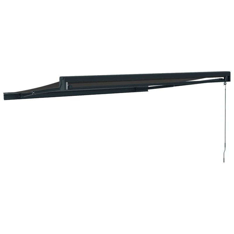 Retractable Awning Anthracite 3x2.5 m Fabric and Aluminium