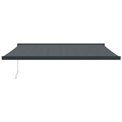 Retractable Awning Anthracite 4x3 m Fabric and Aluminium