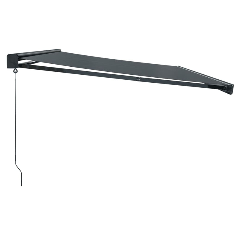 Retractable Awning Anthracite 5x3 m Fabric and Aluminium