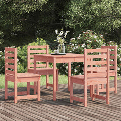 5 Piece Garden Dining Set Solid Wood Pine Natural douglas