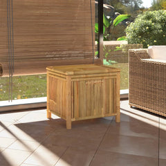 Garden Storage Box Bamboo 60 x 52 x 55 cm