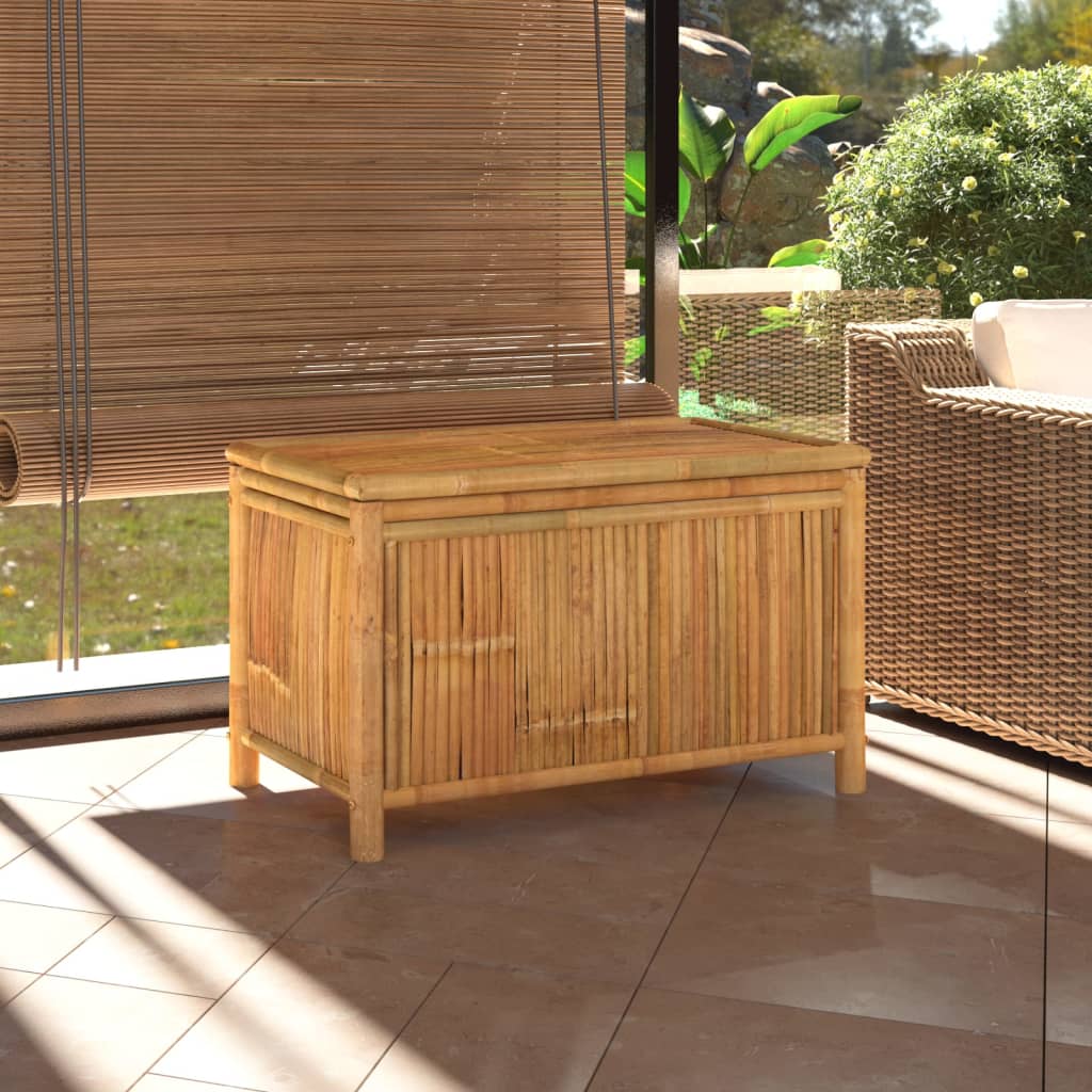 Garden Storage Box Bamboo 90 x 52 x 55 cm
