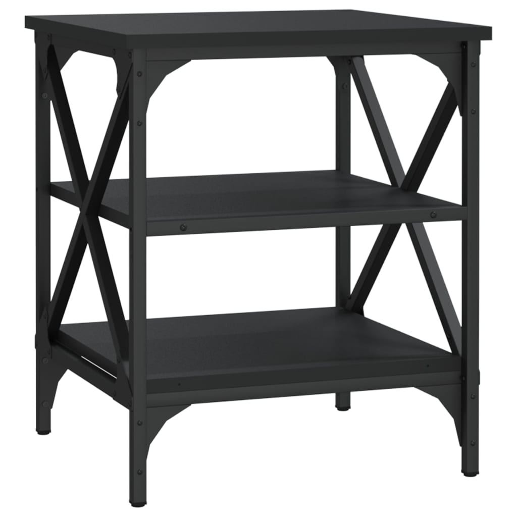 vidaXL Side Tables 2 pcs Black 40x42x50 cm Engineered Wood 5