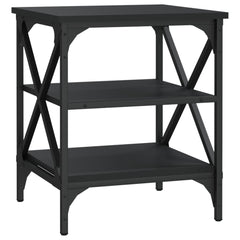 vidaXL Side Tables 2 pcs Black 40x42x50 cm Engineered Wood 5