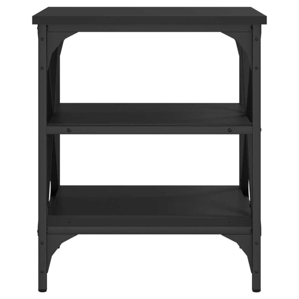 vidaXL Side Tables 2 pcs Black 40x42x50 cm Engineered Wood 6