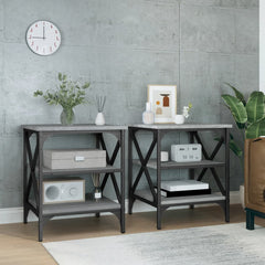 vidaXL Side Tables 2 pcs Grey Sonoma 40x42x50 cm Engineered Wood 1
