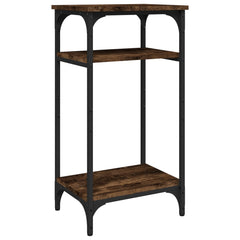 vidaXL Side Table Smoked Oak 40x30x75 cm Engineered Wood 2