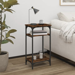 vidaXL Side Table Smoked Oak 40x30x75 cm Engineered Wood 1