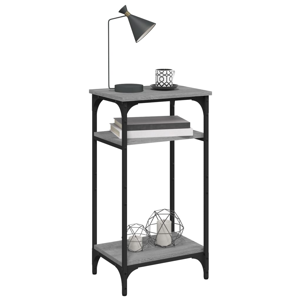 vidaXL Side Table Grey Sonoma 40x30x75 cm Engineered Wood 6