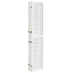 Folding 3-Panel Room Divider Japanese Style White 240 x 170 cm