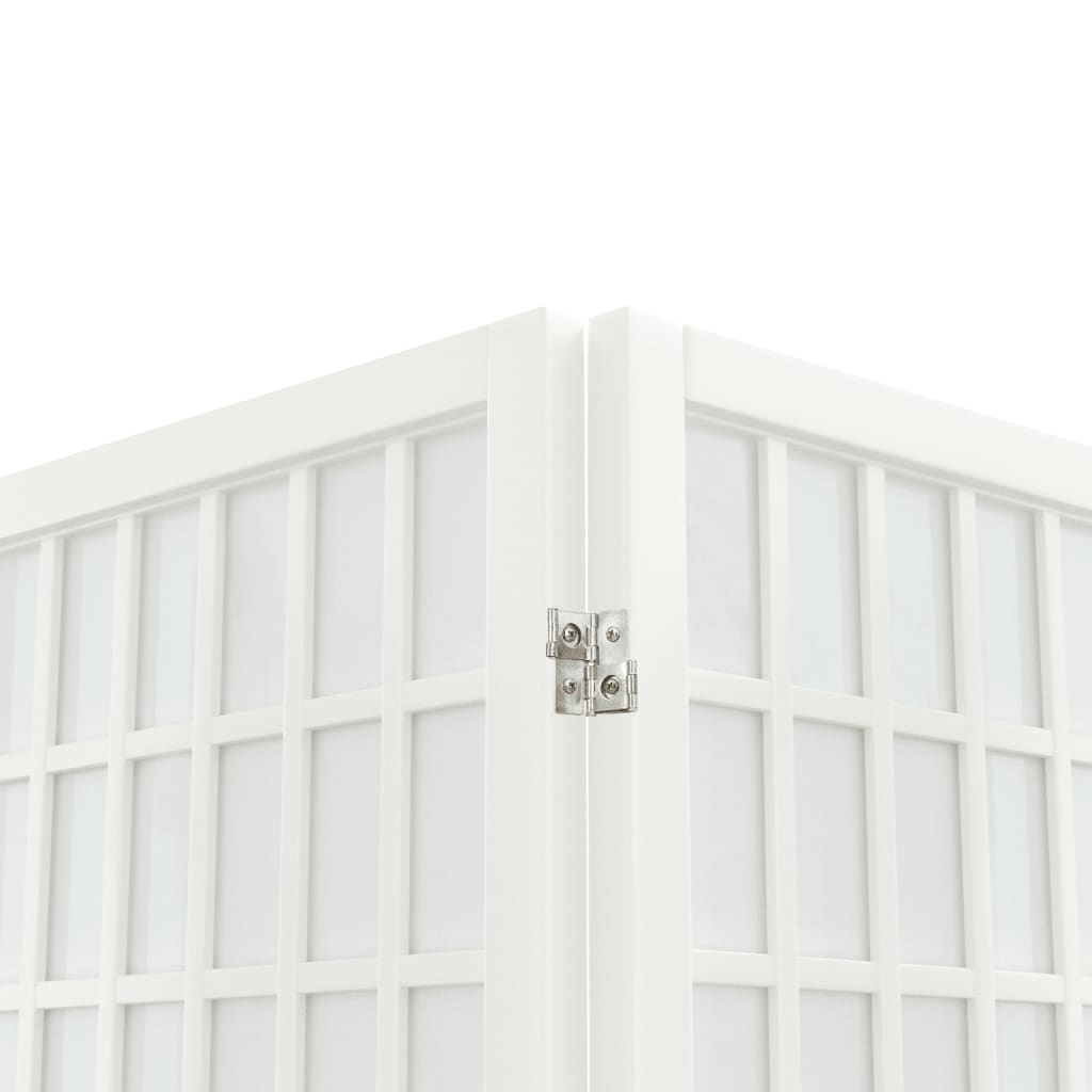 Folding 3-Panel Room Divider Japanese Style White 240 x 170 cm