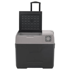 vidaXL Cool Box with Wheel and Handle Black&Grey 40 L Polypropylene 6