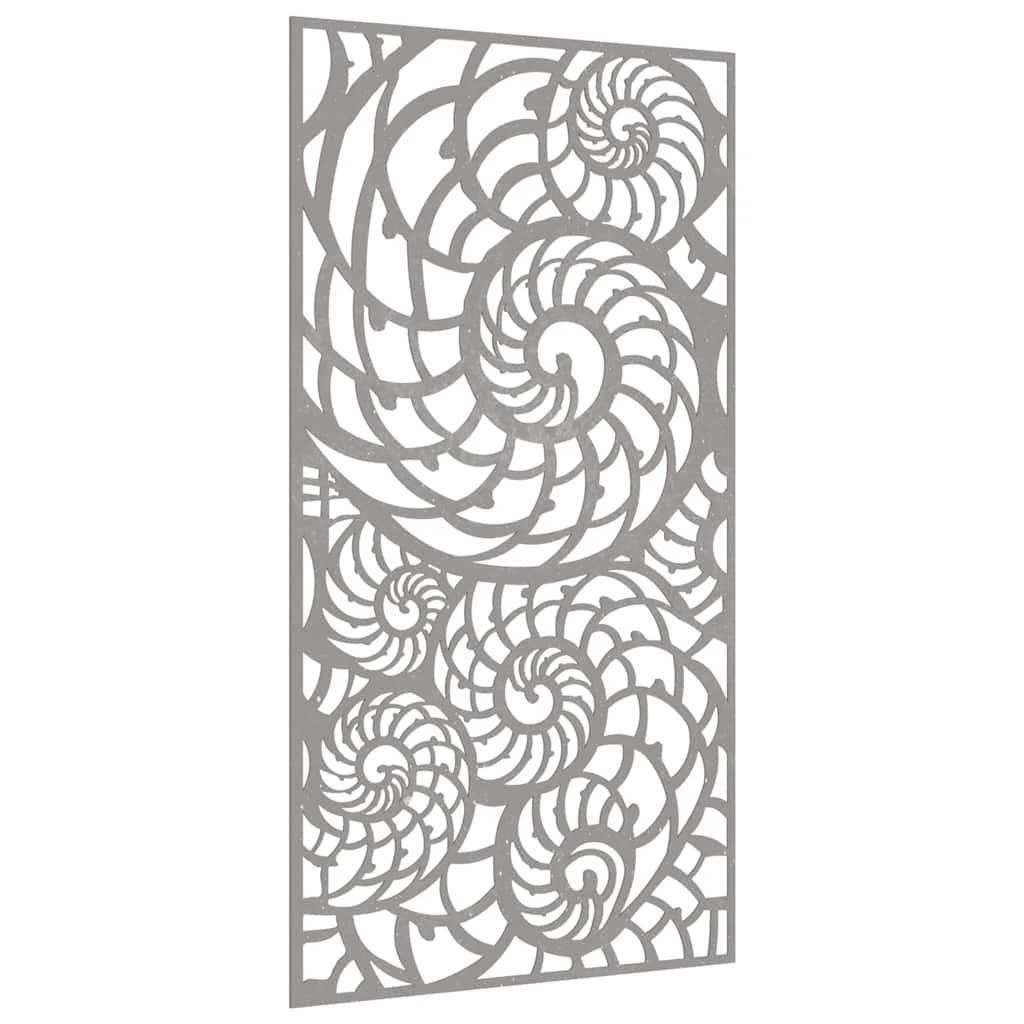 vidaXL Garden Wall Decoration 105x55 cm Corten Steel Shell Design 3