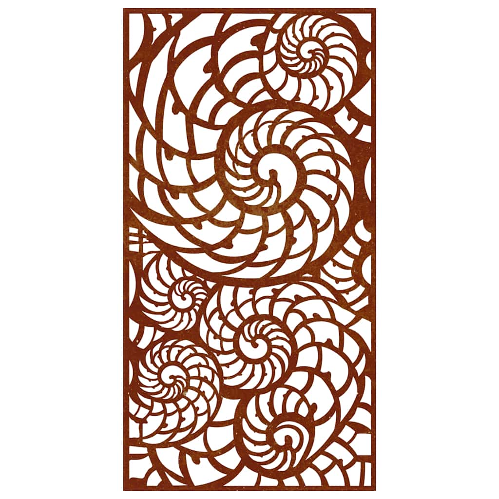 vidaXL Garden Wall Decoration 105x55 cm Corten Steel Shell Design 4
