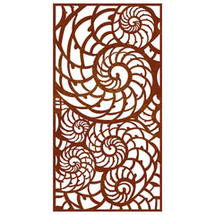 vidaXL Garden Wall Decoration 105x55 cm Corten Steel Shell Design 4
