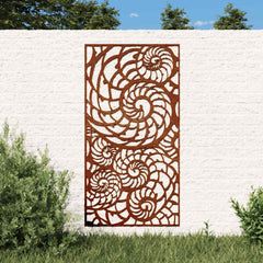 vidaXL Garden Wall Decoration 105x55 cm Corten Steel Shell Design 1