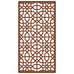 vidaXL Garden Wall Decoration 105x55 cm Corten Steel Moorish Design 4