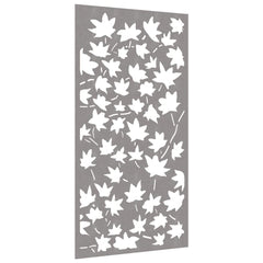 vidaXL Garden Wall Decoration 105x55 cm Corten Steel Maple Leaf Design 3