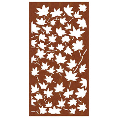vidaXL Garden Wall Decoration 105x55 cm Corten Steel Maple Leaf Design 4