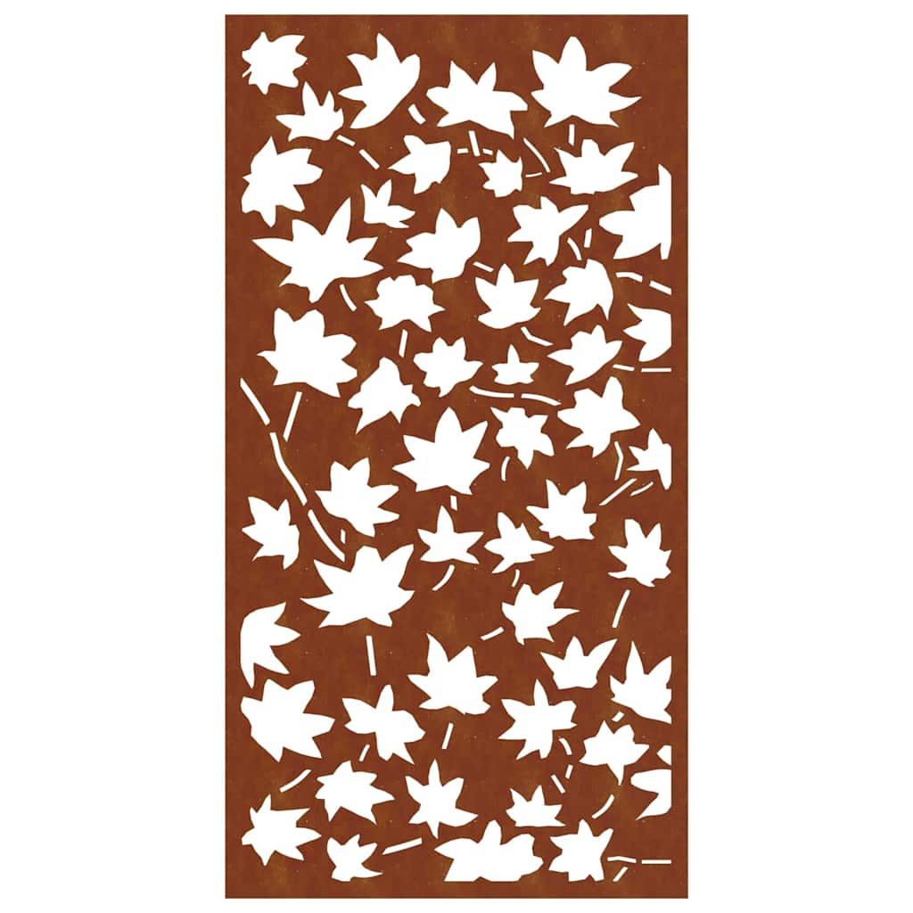 vidaXL Garden Wall Decoration 105x55 cm Corten Steel Maple Leaf Design 5