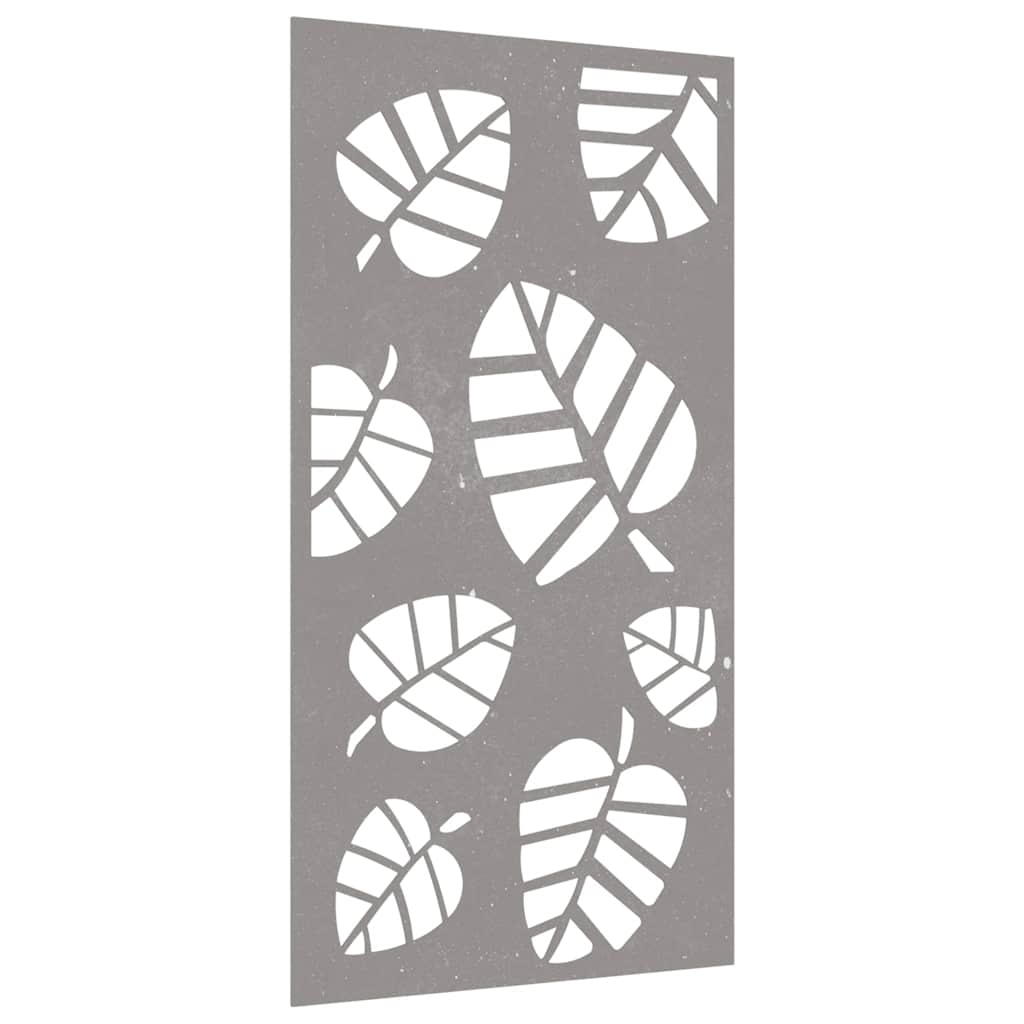 vidaXL Garden Wall Decoration 105x55 cm Corten Steel Leaf Design 3