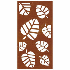 vidaXL Garden Wall Decoration 105x55 cm Corten Steel Leaf Design 5