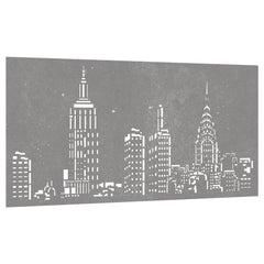 vidaXL Garden Wall Decoration 105x55 cm Corten Steel Skyline Design 3