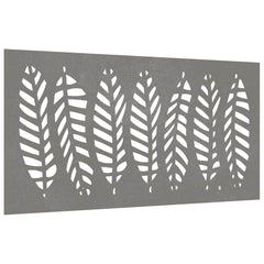 824500 vidaXL Garden Wall Decoration 105x55 cm Corten Steel Leaf Design 3