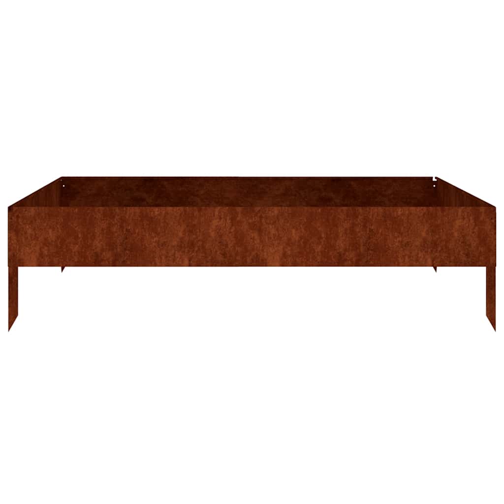 vidaXL Garden Raised Bed 100x100x26 cm Corten Steel 3