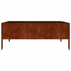 vidaXL Garden Raised Bed 100x100x41 cm Corten Steel 3
