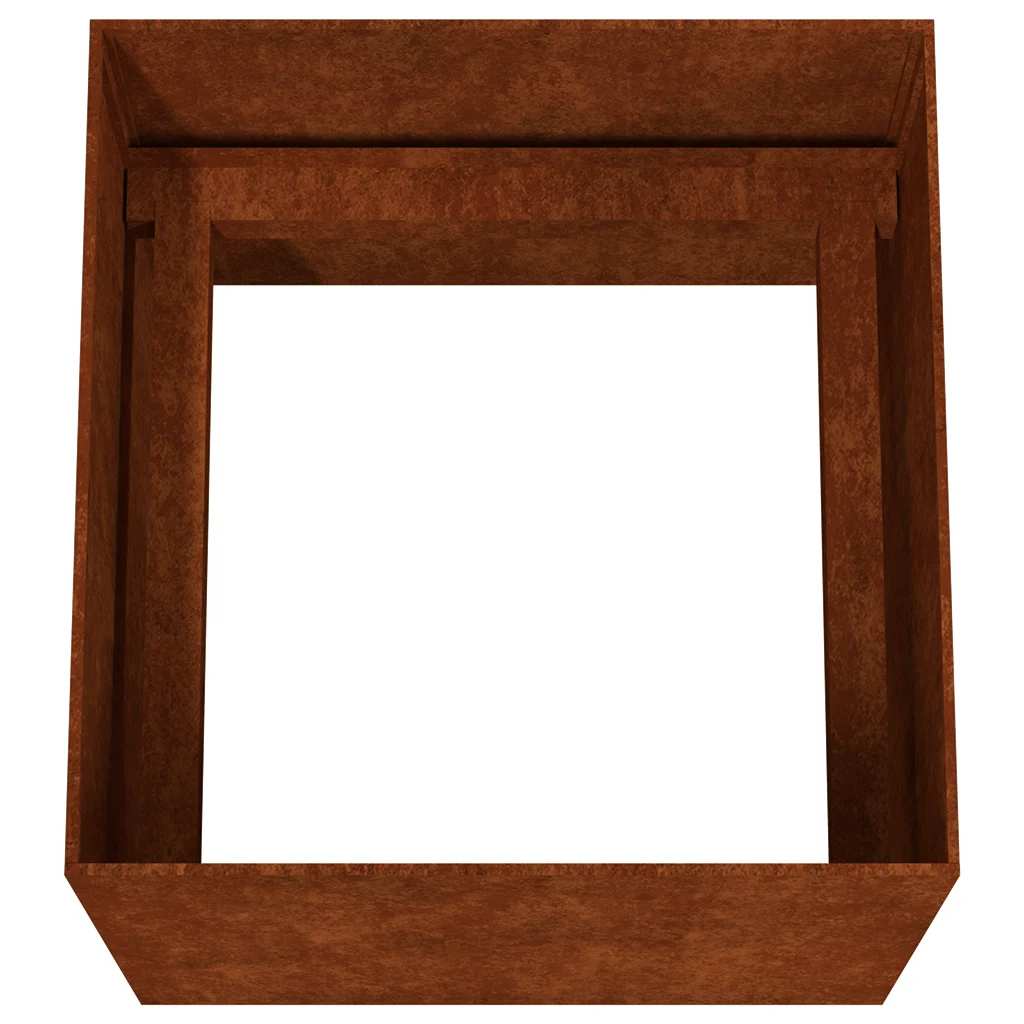vidaXL Planter 40x41x40 cm Corten Steel 4