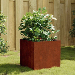 vidaXL Planter 40x41x40 cm Corten Steel 1