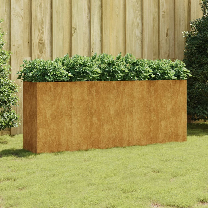 Garden Raised Bed 200x40x80 cm Corten Steel