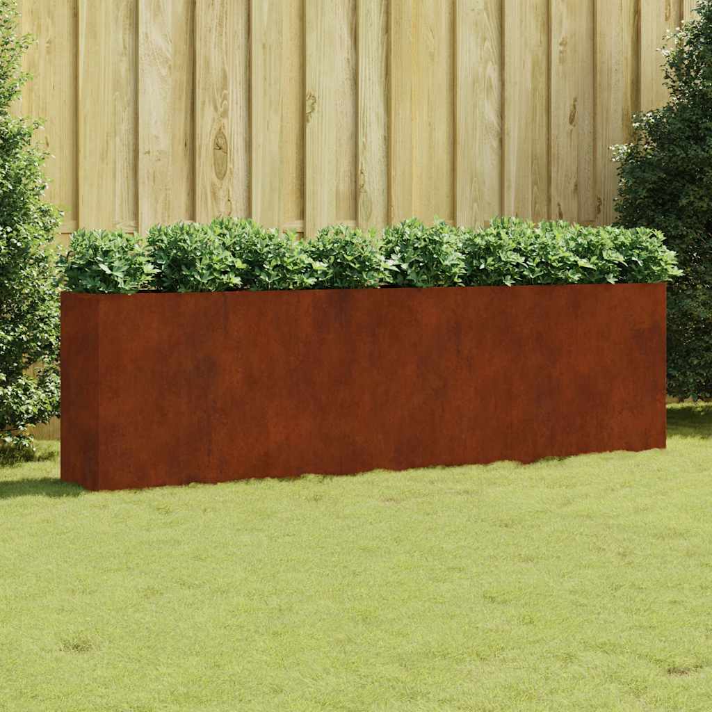 Garden Raised Bed Corten Steel Height 80 cm 280 cm 40 cm