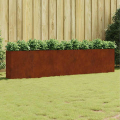 Garden Raised Bed Corten Steel Height 80 cm 360 cm 40 cm