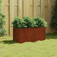 vidaXL Planter 80x40x40 cm Corten Steel 1