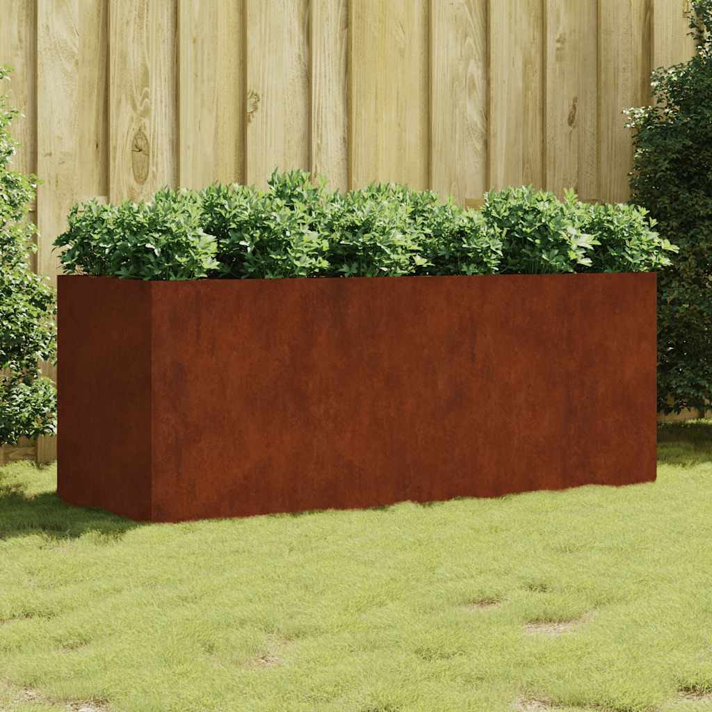 Garden Raised Bed Corten Steel Height 80 cm 200 cm 80 cm