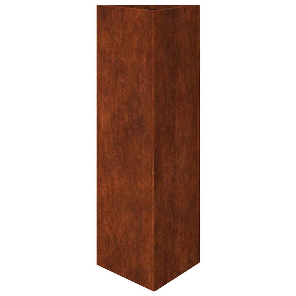 vidaXL Garden Planter 30x26x75 cm Corten Steel 2