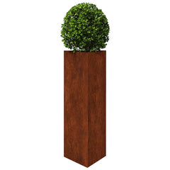vidaXL Garden Planter 30x26x75 cm Corten Steel 3