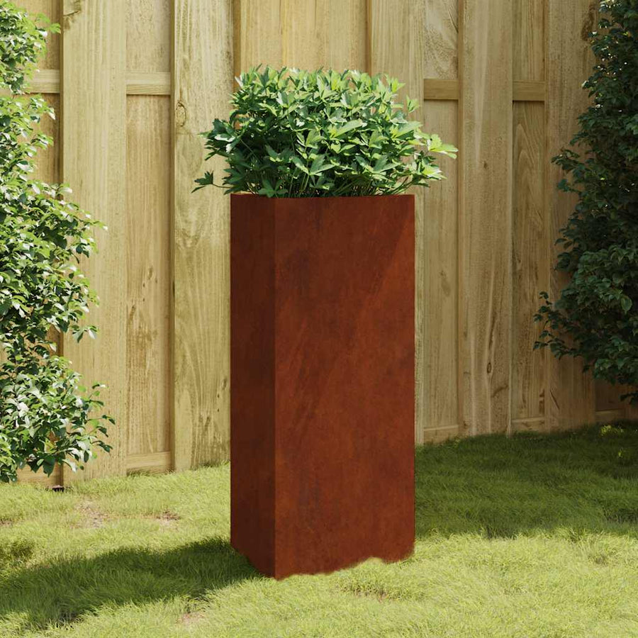 vidaXL Garden Planter 40x34,5x75 cm Corten Steel 1