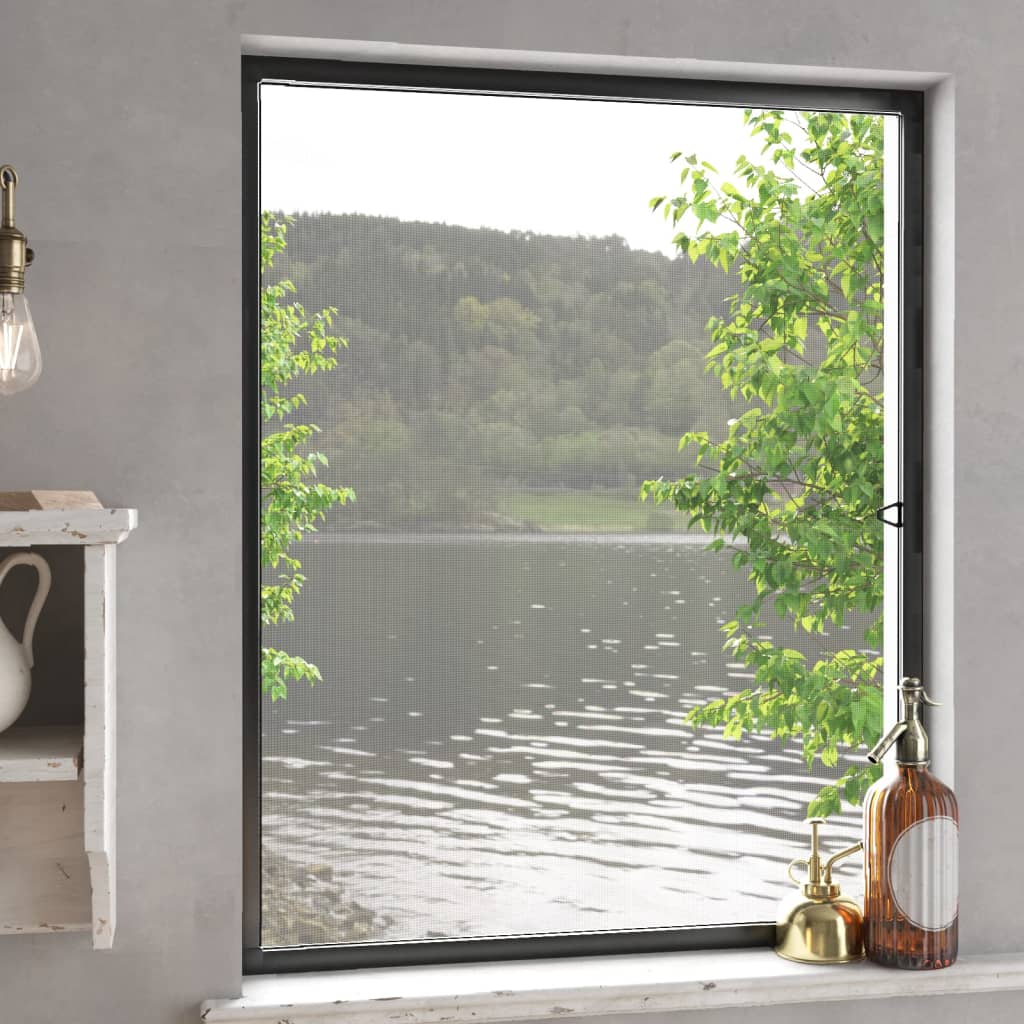 vidaXL Insect Screen for Windows Anthracite 80x100 cm 1