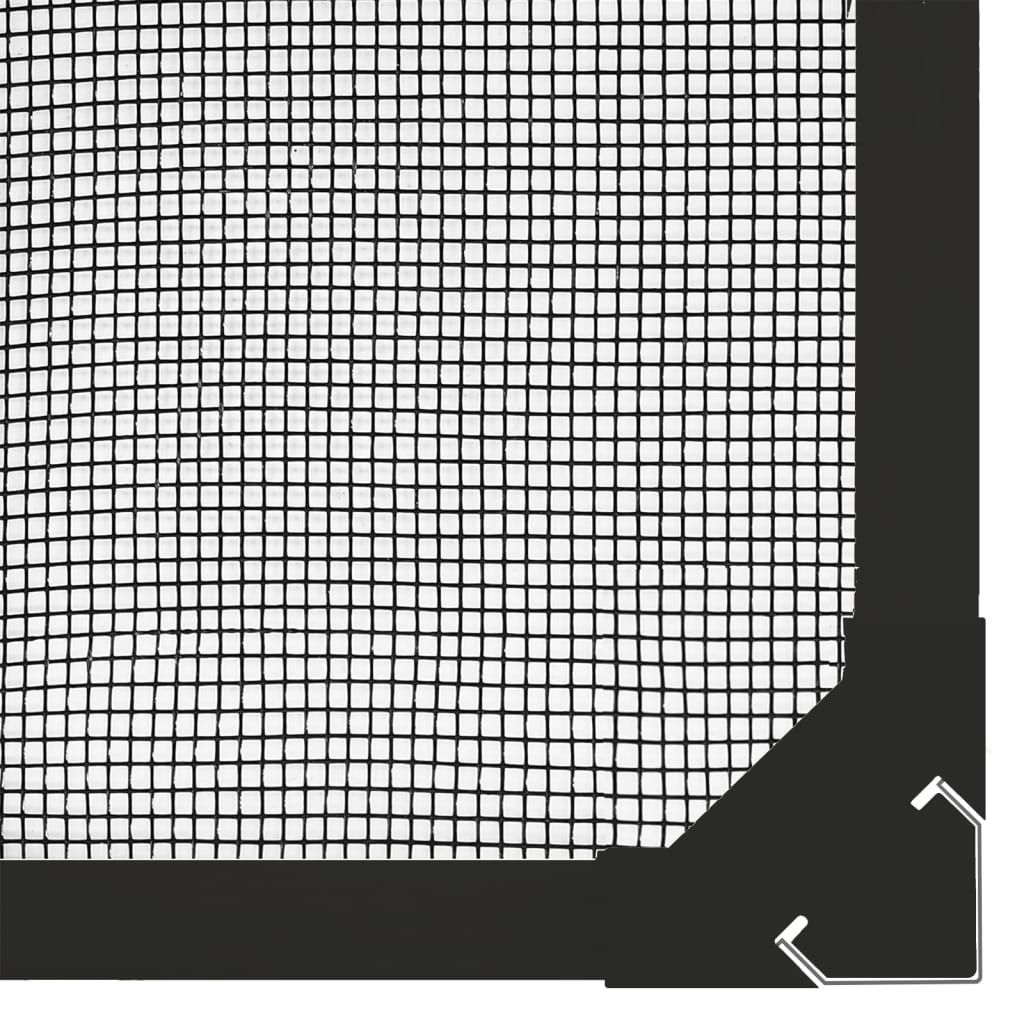 vidaXL Magnetic Insect Screen for Windows Anthracite 130x150 cm 5