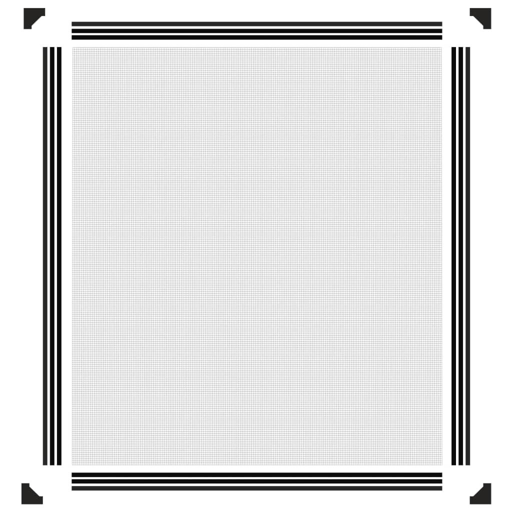 vidaXL Magnetic Insect Screen for Windows Anthracite 130x150 cm 6