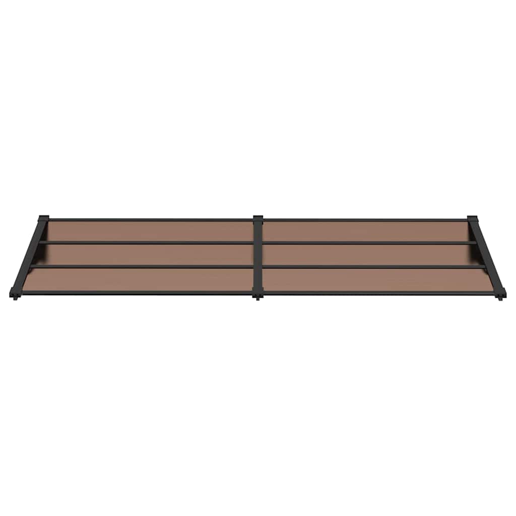 Door Canopy Black Polycarbonate 239 x 90 cm