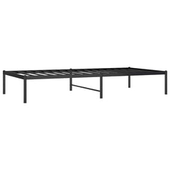 vidaXL Metal Bed Frame without Mattress Black 90x190cm 3